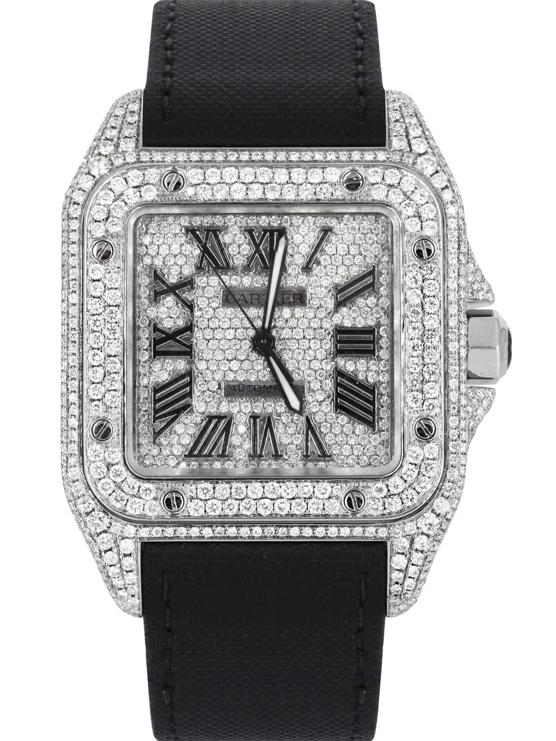 Cartier Santos 100 XL Diamantes Naturales 