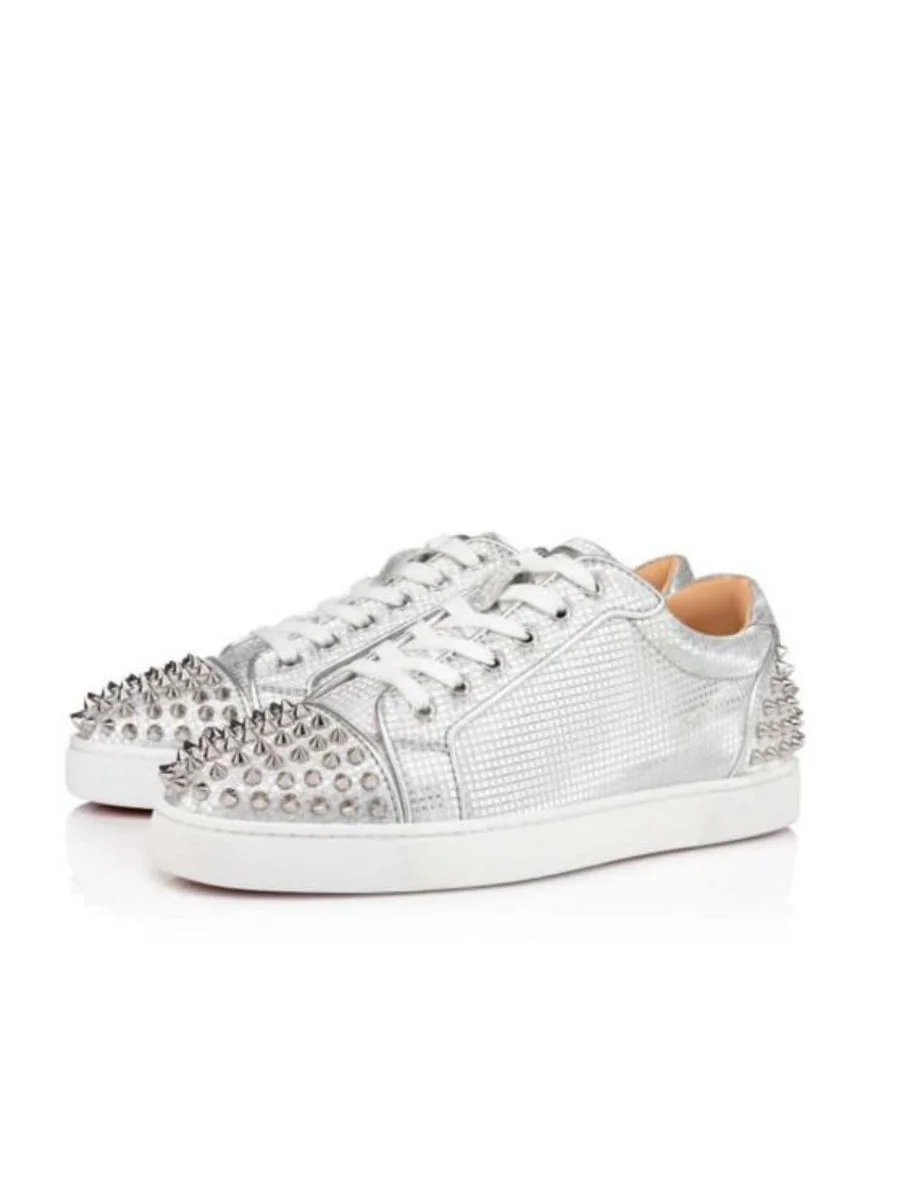 Louboutin Low Silver SPK No Box  - Imagen 1