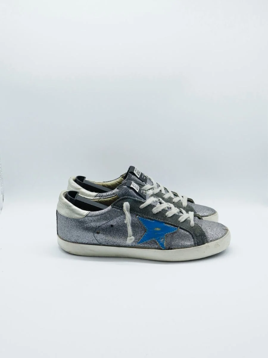 Golden Goose Superstar Grey Glitter 