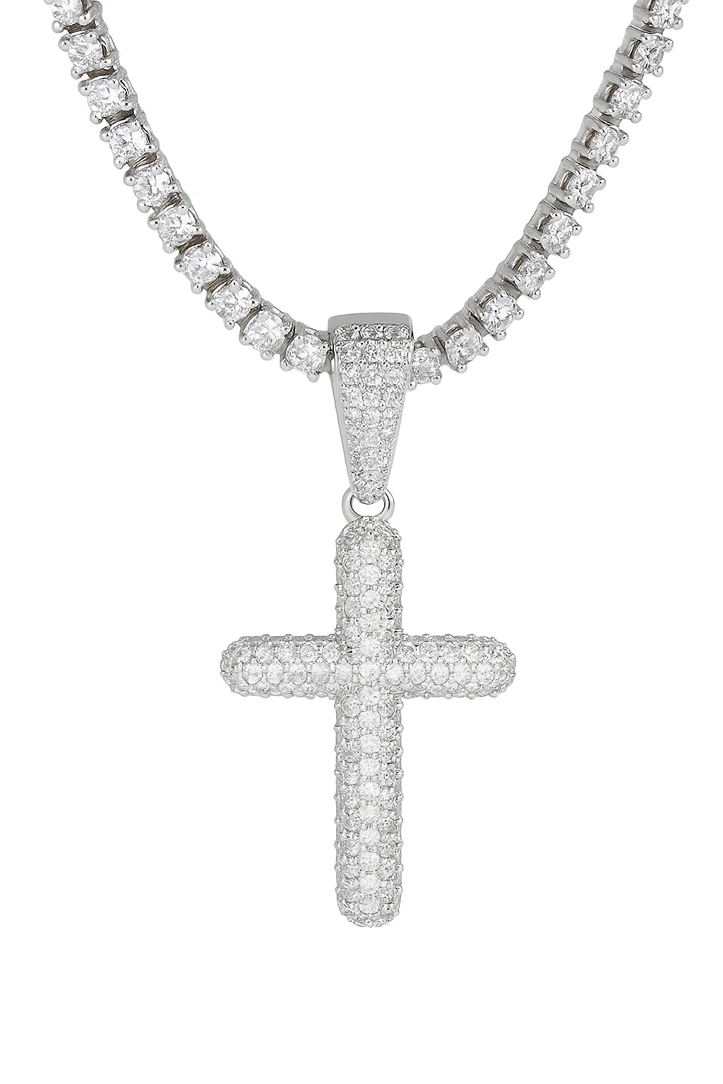 Colgante Plata Con Diamantes Moissanita 