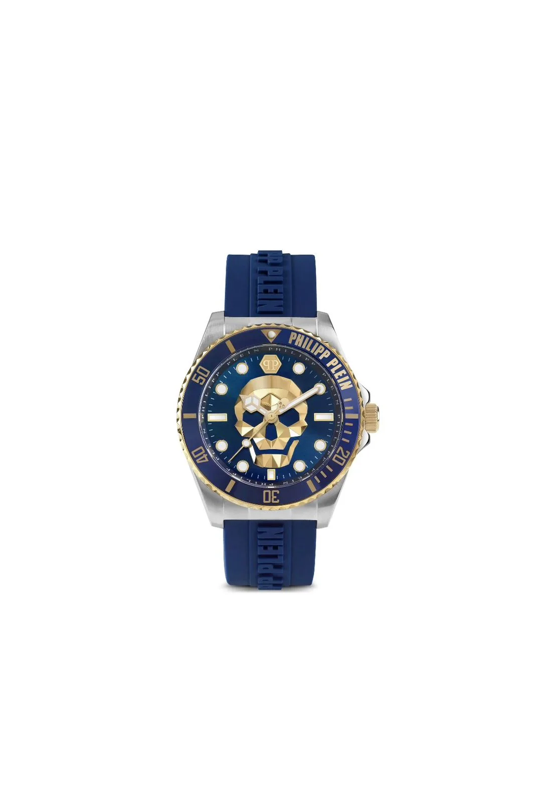 Philipp Plein The Skull Azul y Dorado