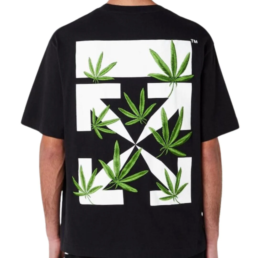 Playera Off-White Weed Arrows - Imagen 1