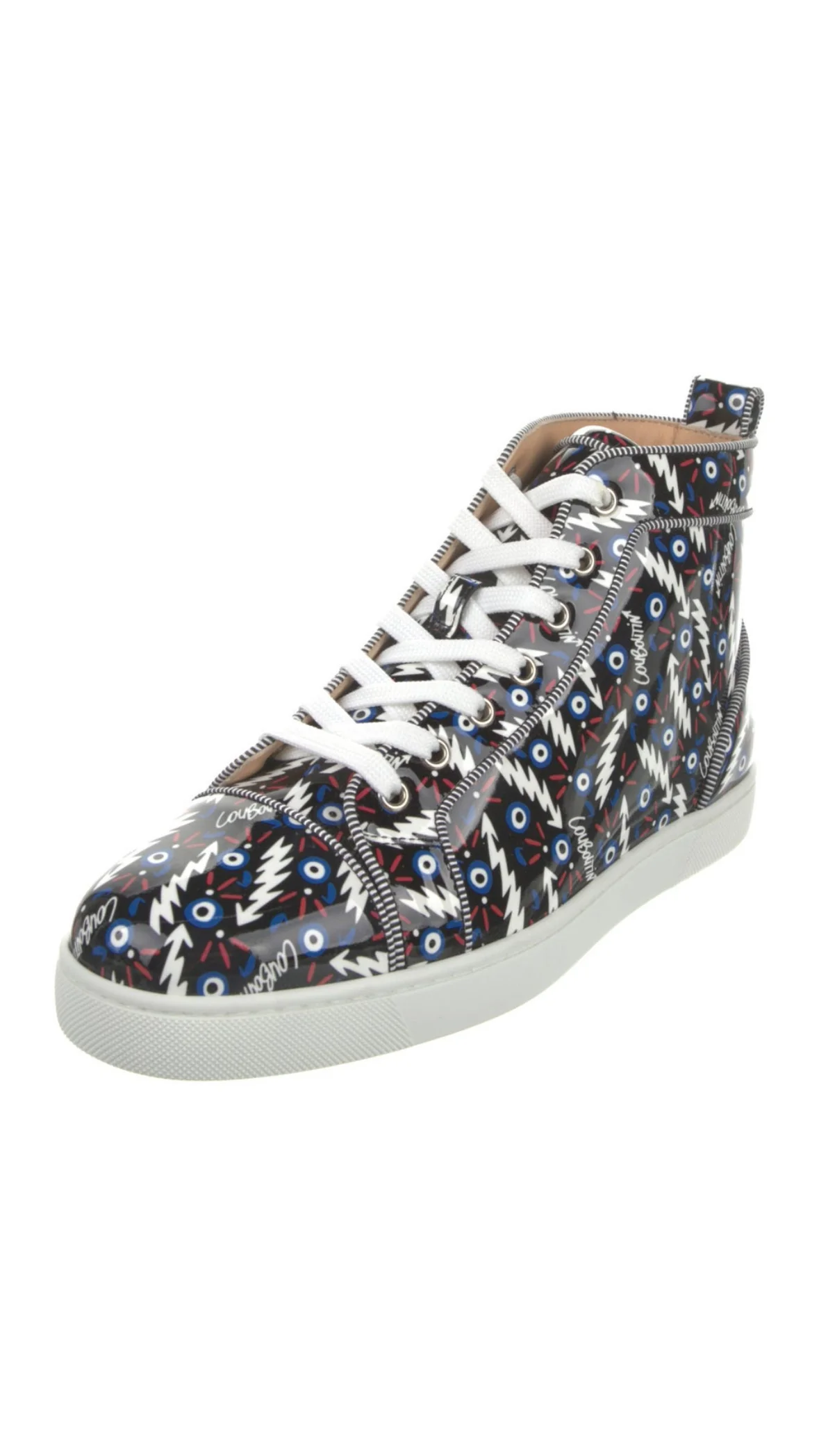 Christian Louboutin High No Spikes “Eye & Lightning” No Box - Imagen 1
