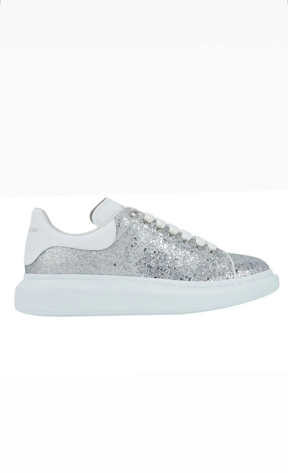 Alexander Mcqueen Silver Glitter 