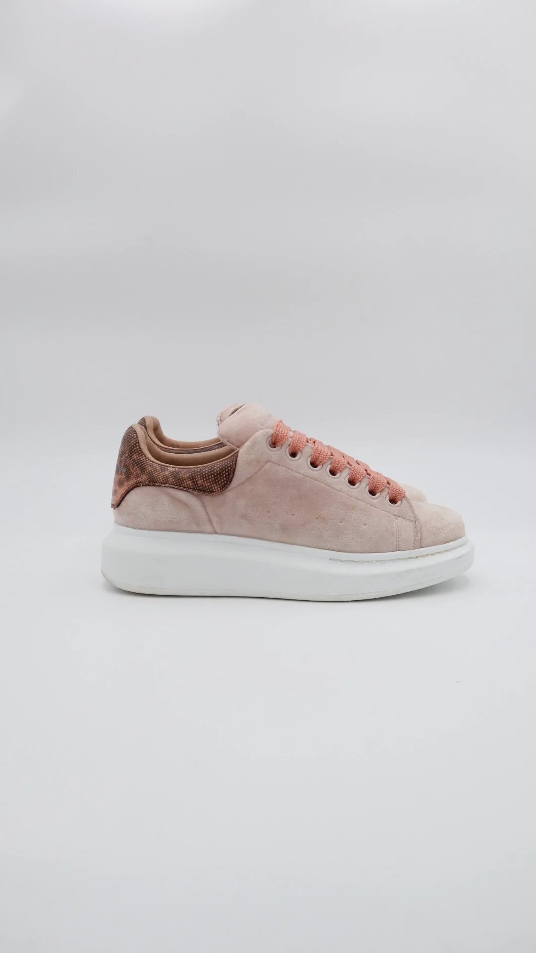 Mcqueen Pink Suede