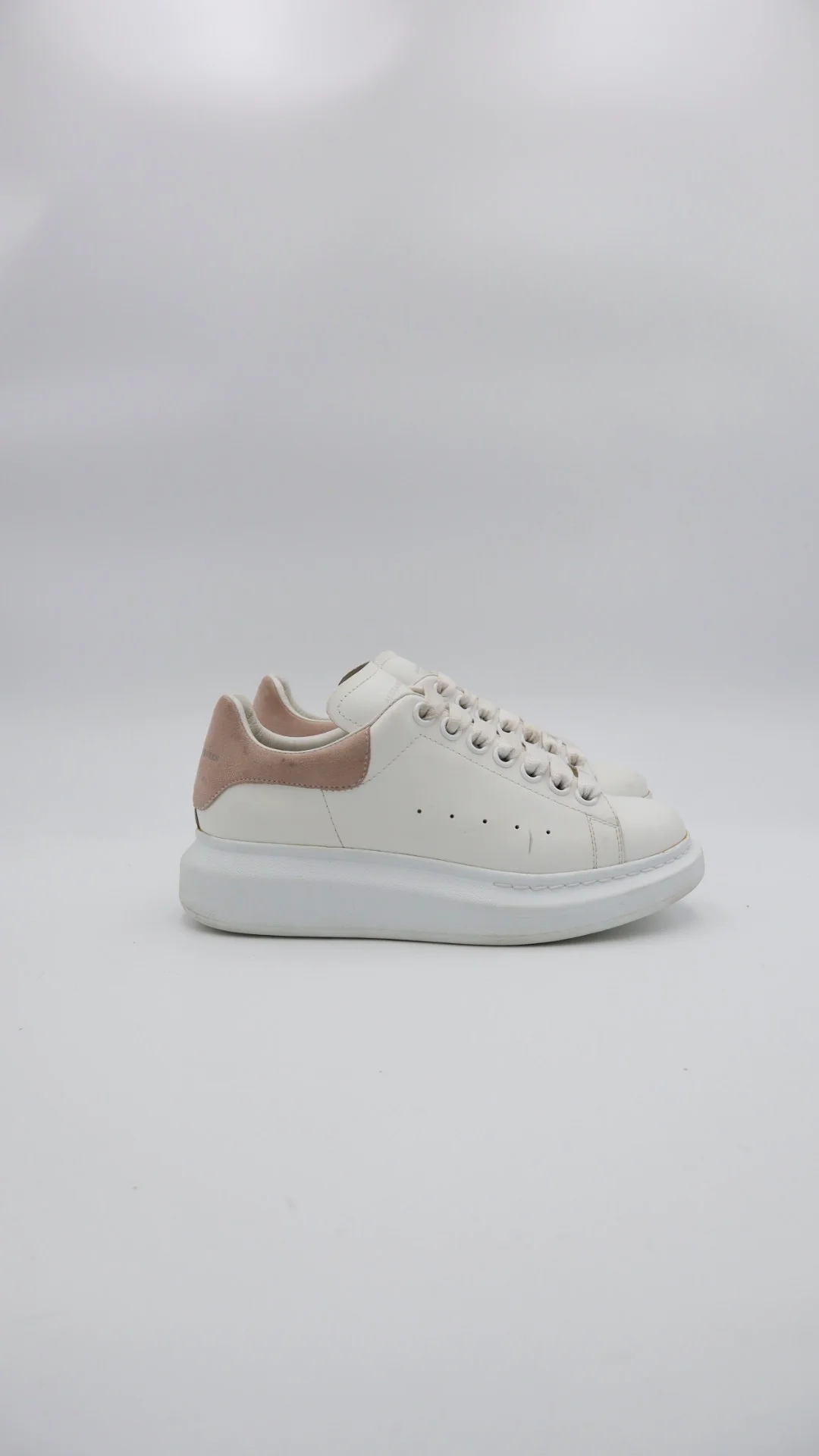 Mcqueen Pink Suede